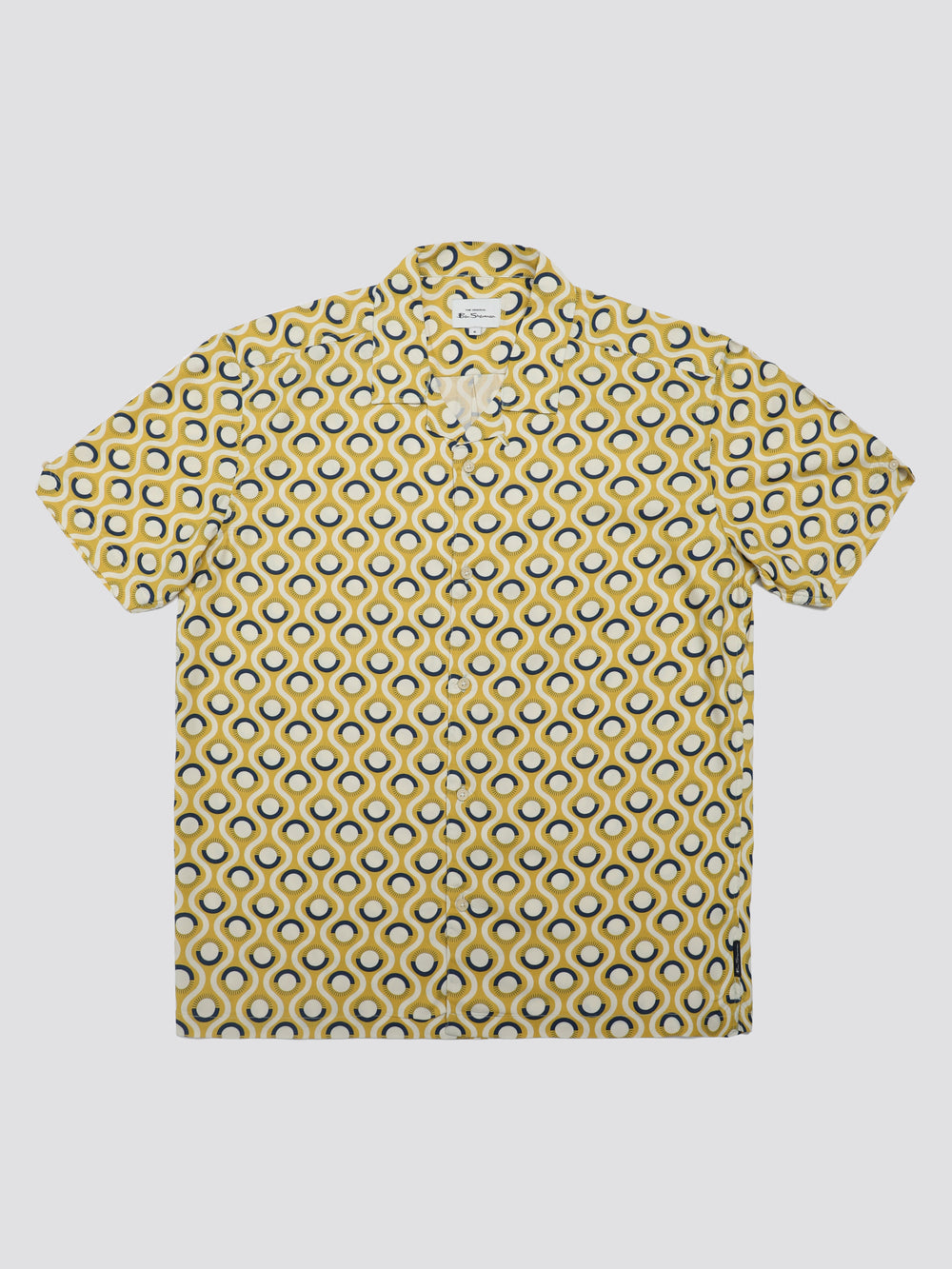 Ben Sherman Signature Retro Geo Shirts Yellow | SZRW73524