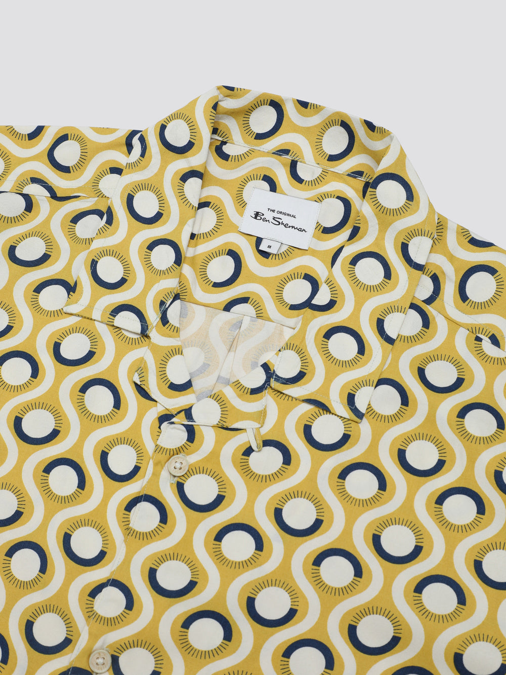 Ben Sherman Signature Retro Geo Shirts Yellow | SZRW73524