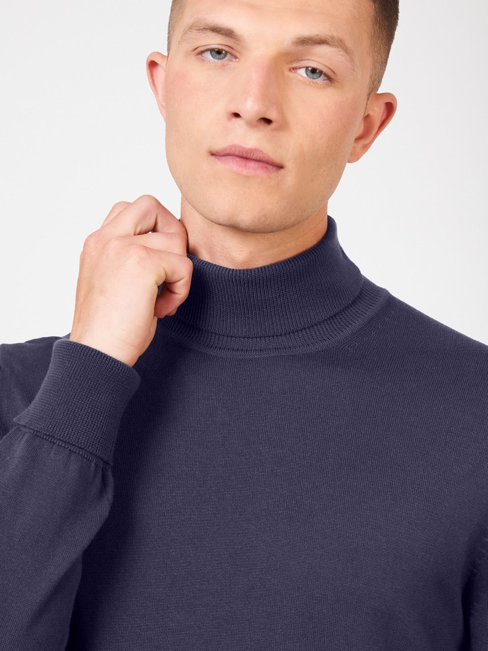 Ben Sherman Signature Roll Neck Knitwear Purple | JTBN85619