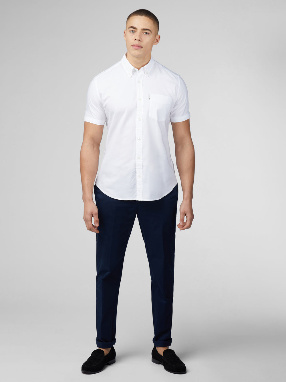 Ben Sherman Signature Short Sleeve Oxford Shirts White | OECU39584