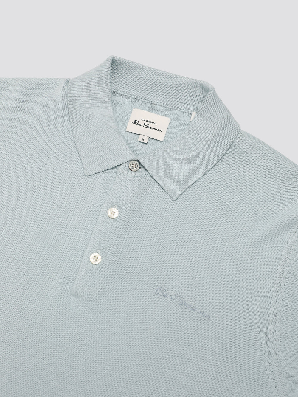 Ben Sherman Signature Short Sleeve Polo Knitwear Blue | VFLC71326