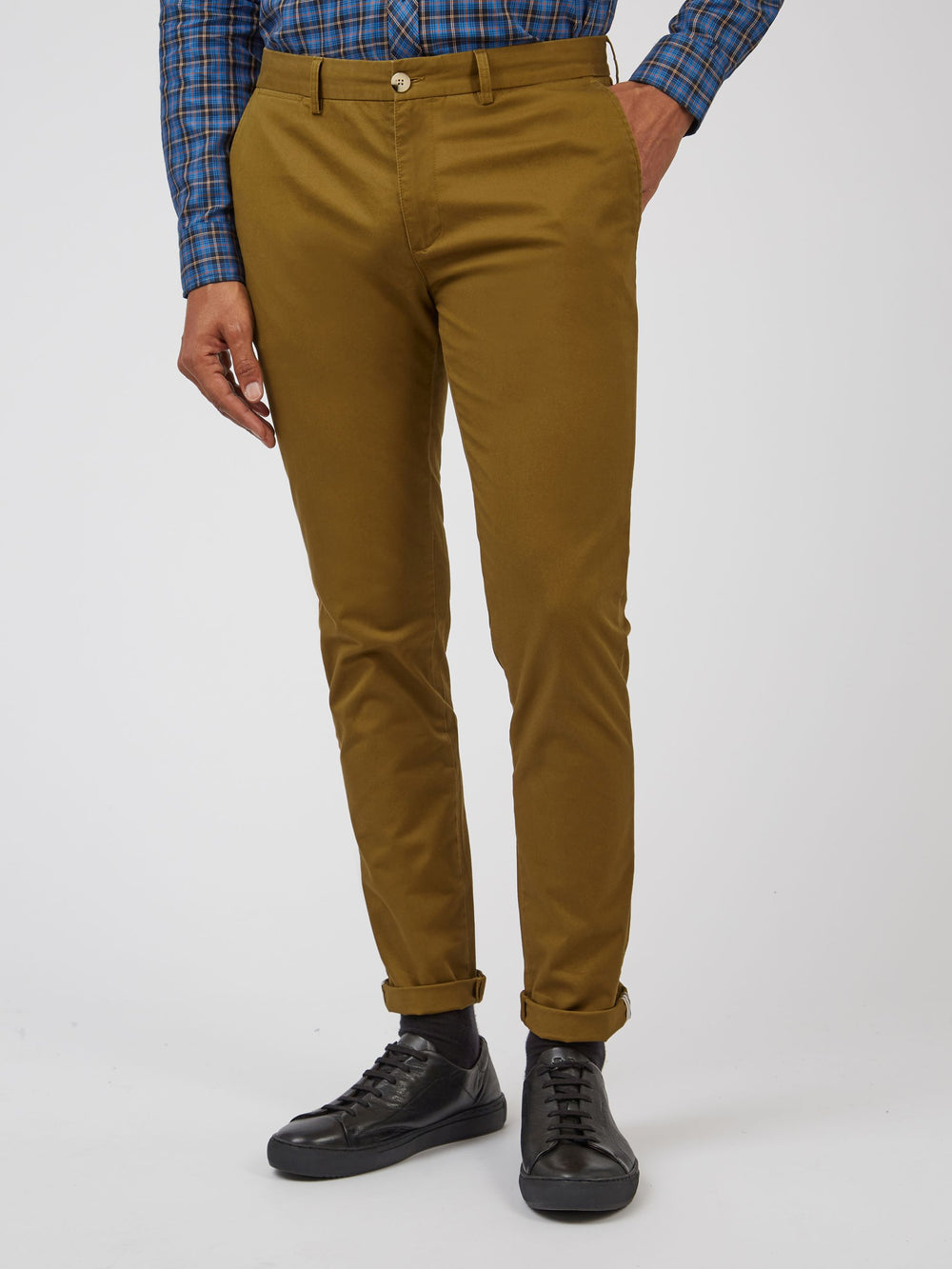 Ben Sherman Signature Skinny Stretch Chino Pants Brown | GIFM43865