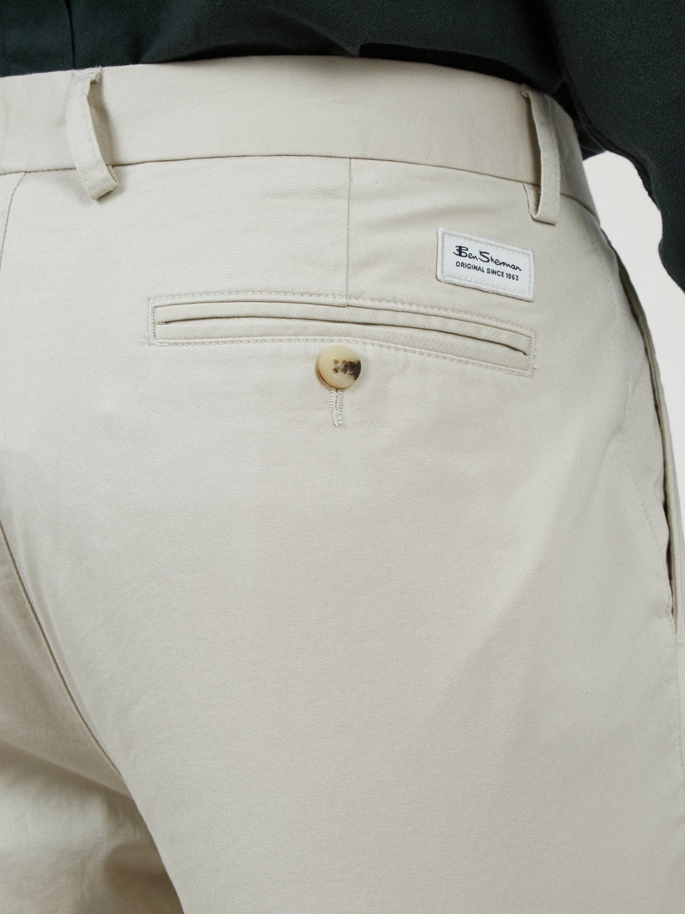 Ben Sherman Signature Skinny Stretch Chino Pants White | JEBD16592