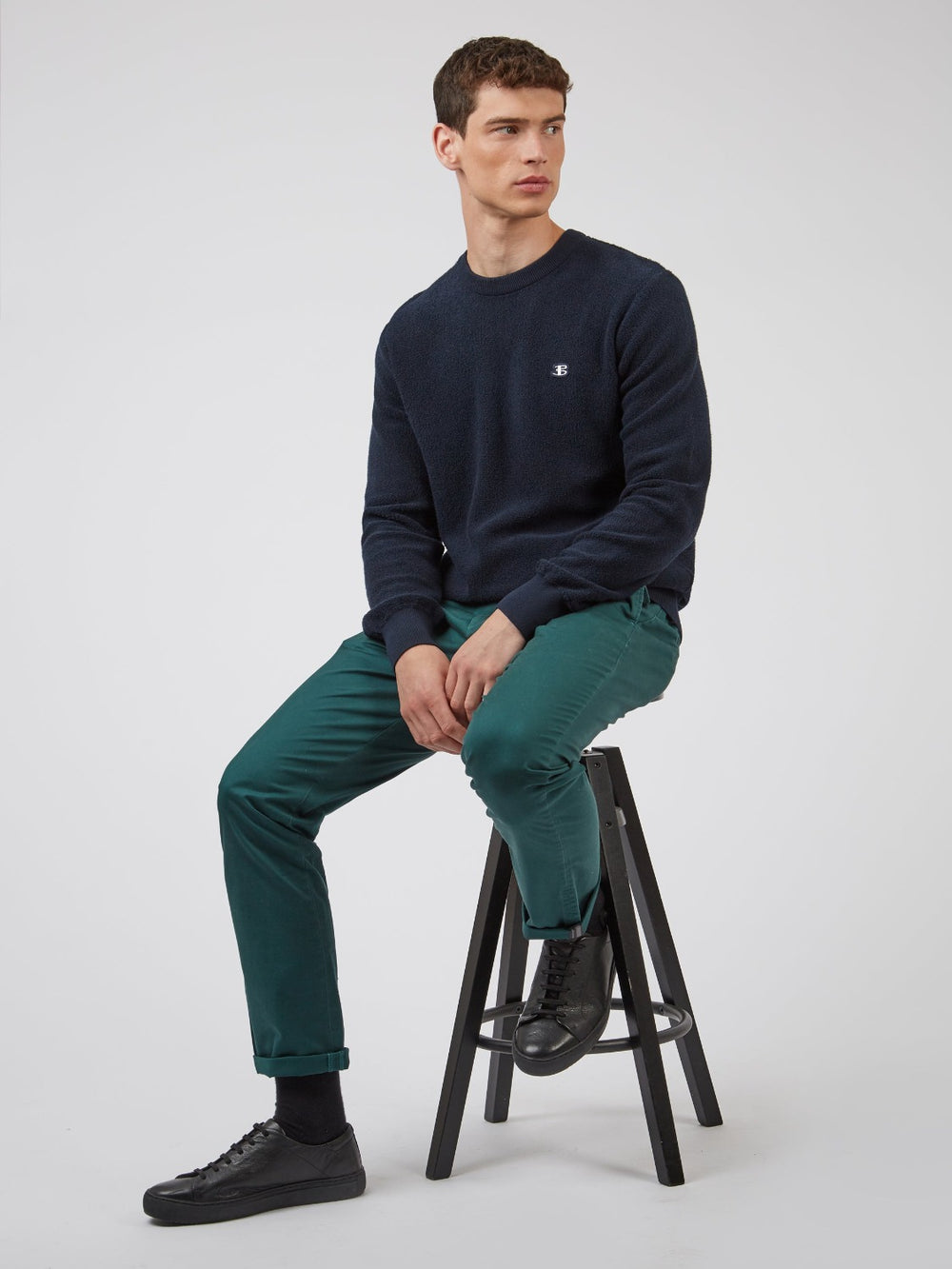 Ben Sherman Signature Slim Stretch Chino Pants Green | KRUV64350