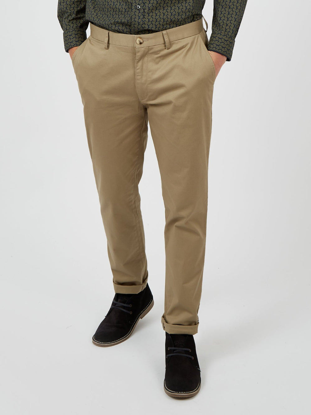 Ben Sherman Signature Slim Stretch Chino Pants Grey | PRVU80495