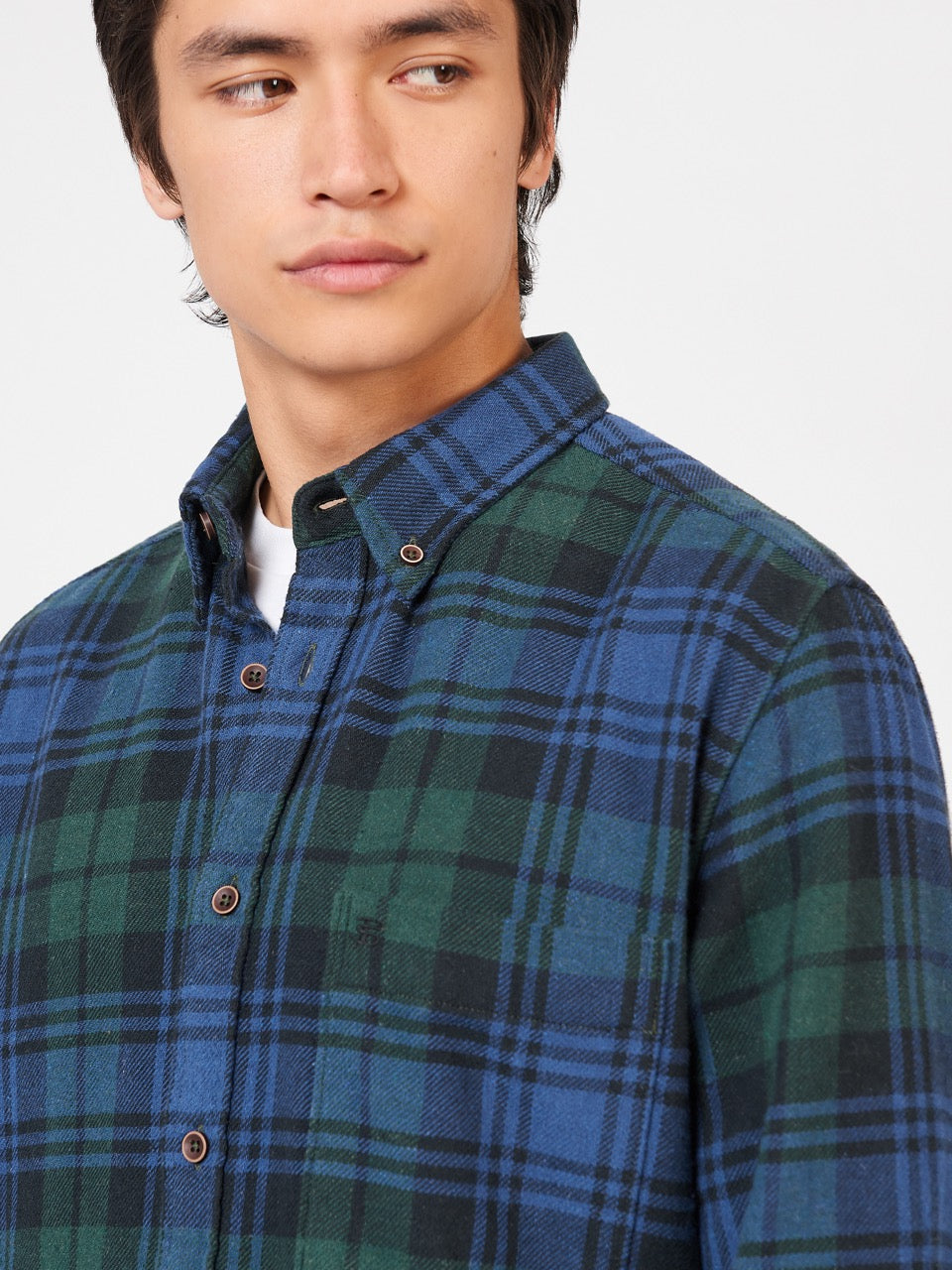 Ben Sherman Signature Tartan Check Shirts Green | KCMD84039