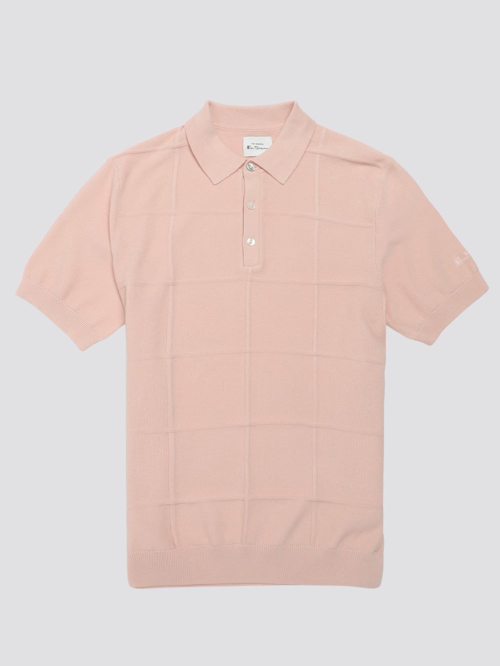 Ben Sherman Signature Textured Polo Knitwear Pink | GJWC65187