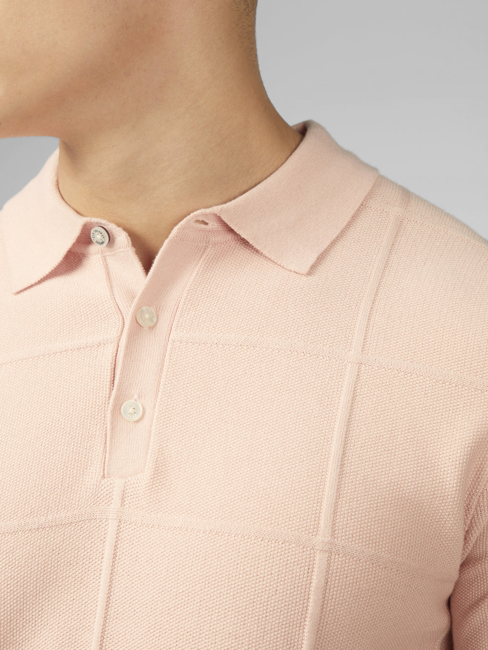 Ben Sherman Signature Textured Polo Knitwear Pink | GJWC65187