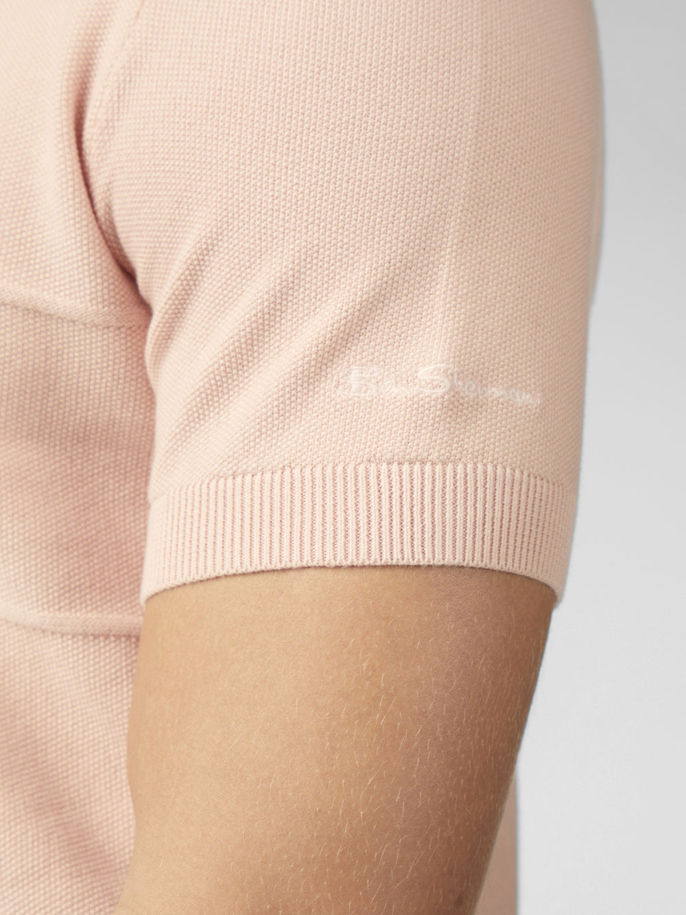 Ben Sherman Signature Textured Polo Knitwear Pink | GJWC65187