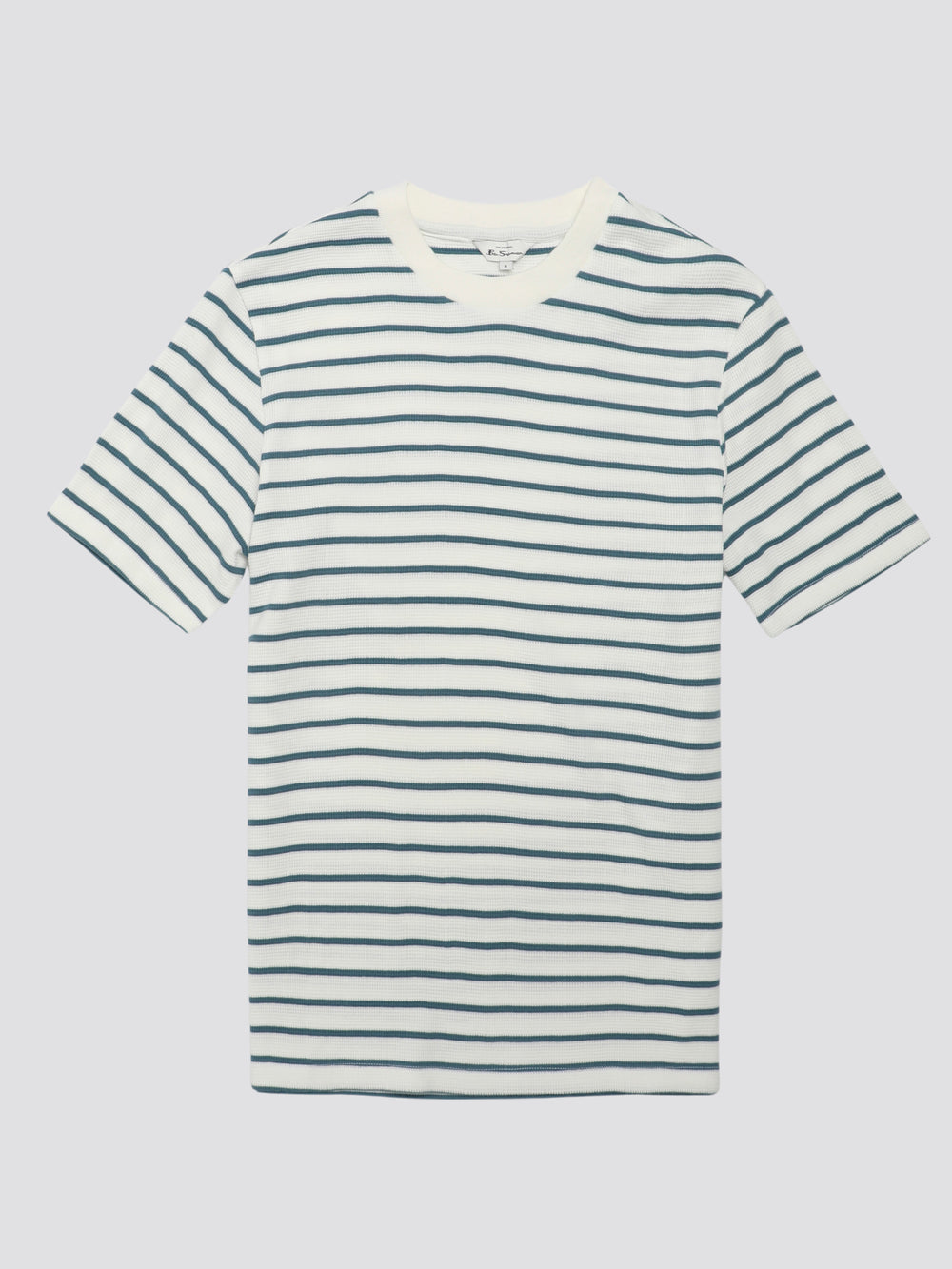 Ben Sherman Signature Waffle Stripe T-Shirt White | WLRP64379