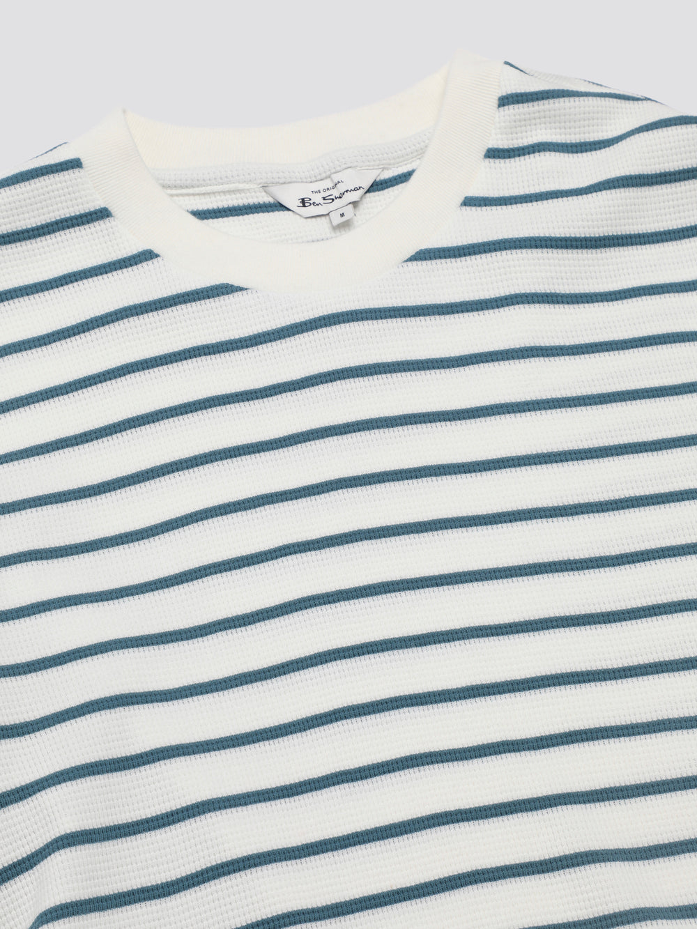 Ben Sherman Signature Waffle Stripe T-Shirt White | WLRP64379