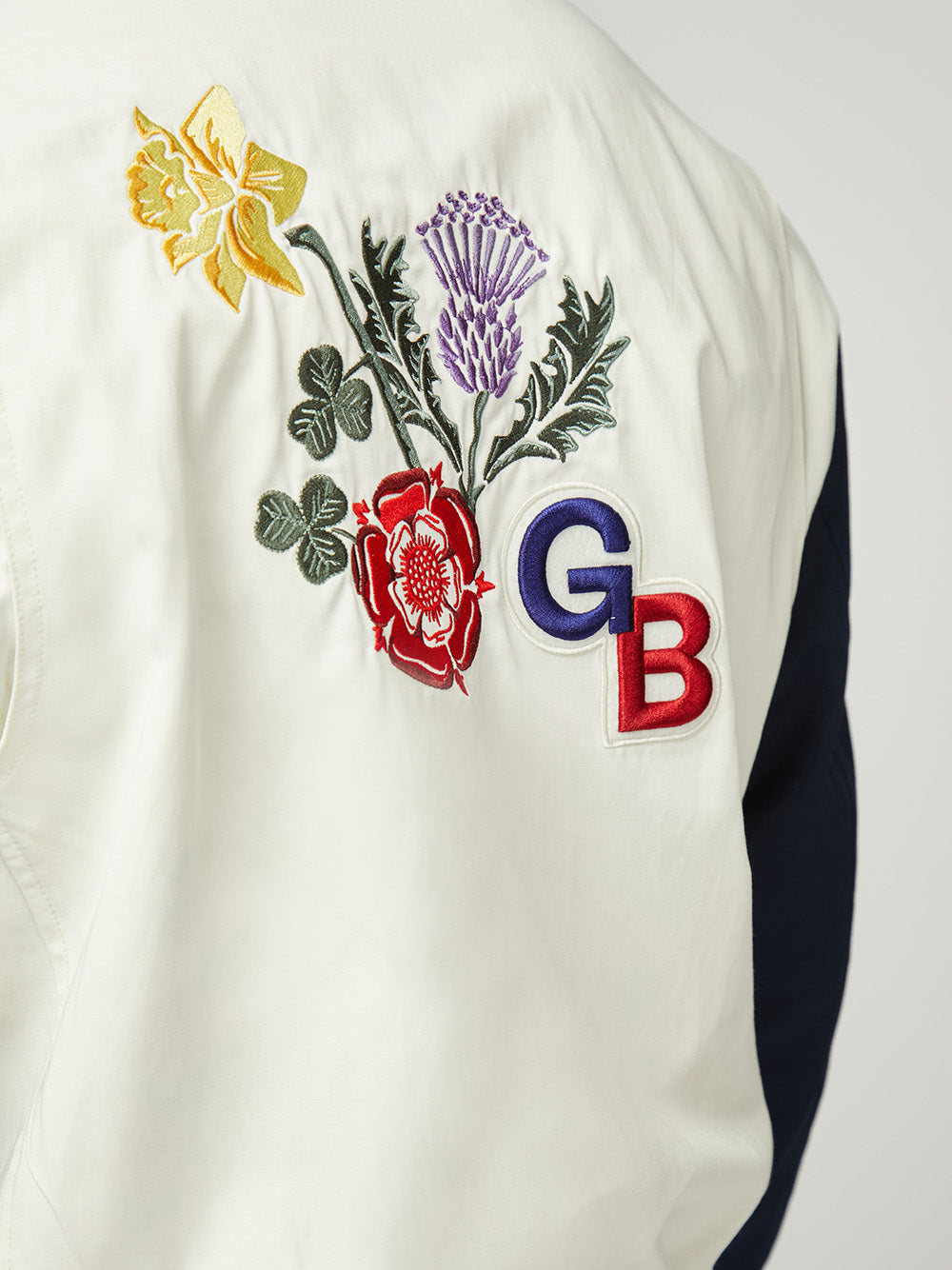 Ben Sherman Team GB Commercial Bomber Jackets White | WRNL14037