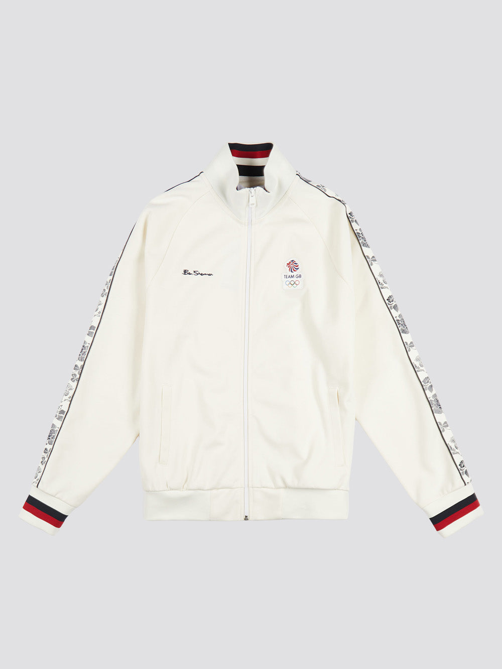 Ben Sherman Team GB Taped Track Top Jackets White | XGJH37951