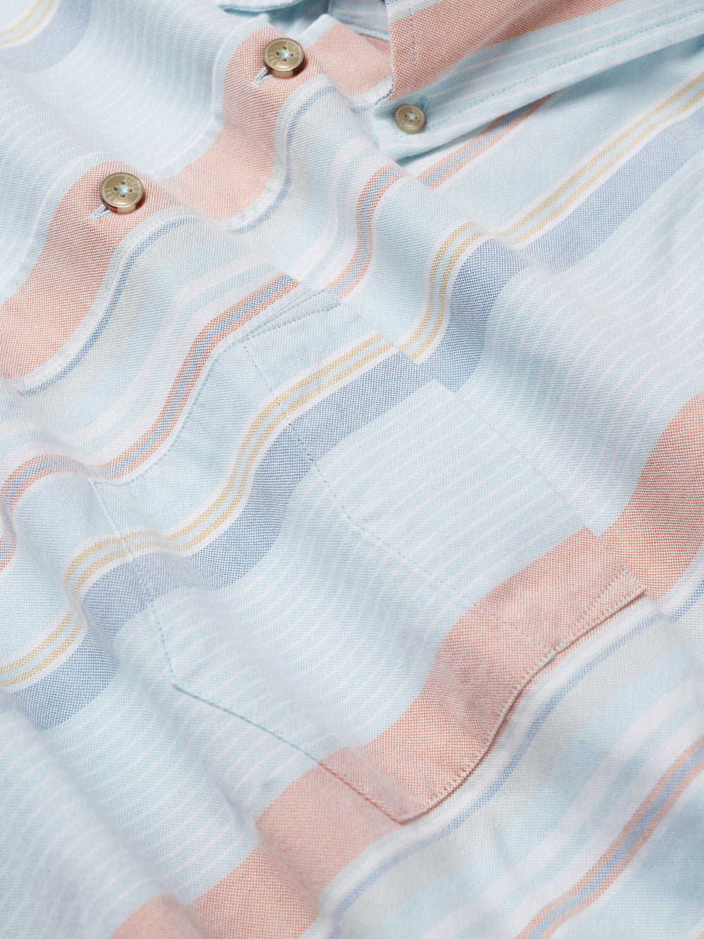 Ben Sherman The Oxford Ivy Stripe Long-Sleeve Shirts Blue | NYXK42850