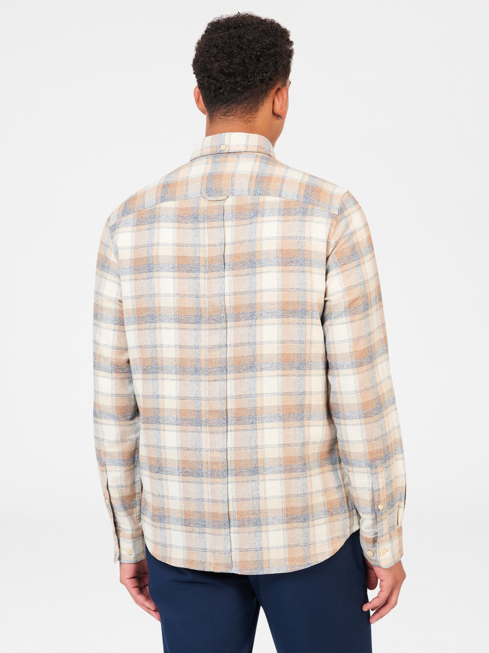 Ben Sherman Twisted Yarn Check Shirts Brown | VCID54293