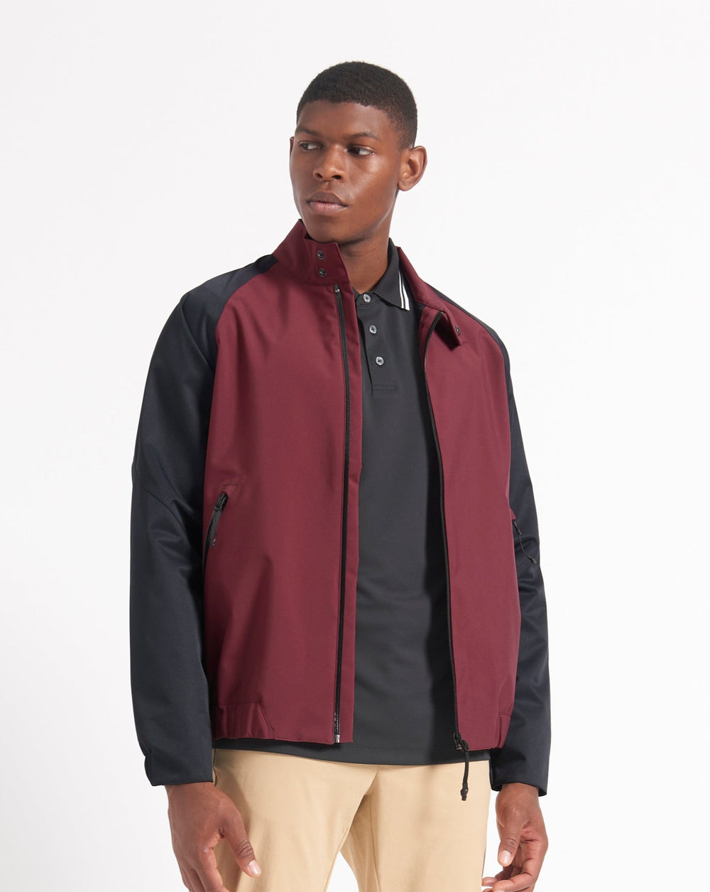 Ben Sherman Waterproof Harrington Jackets Burgundy | RUVO83450