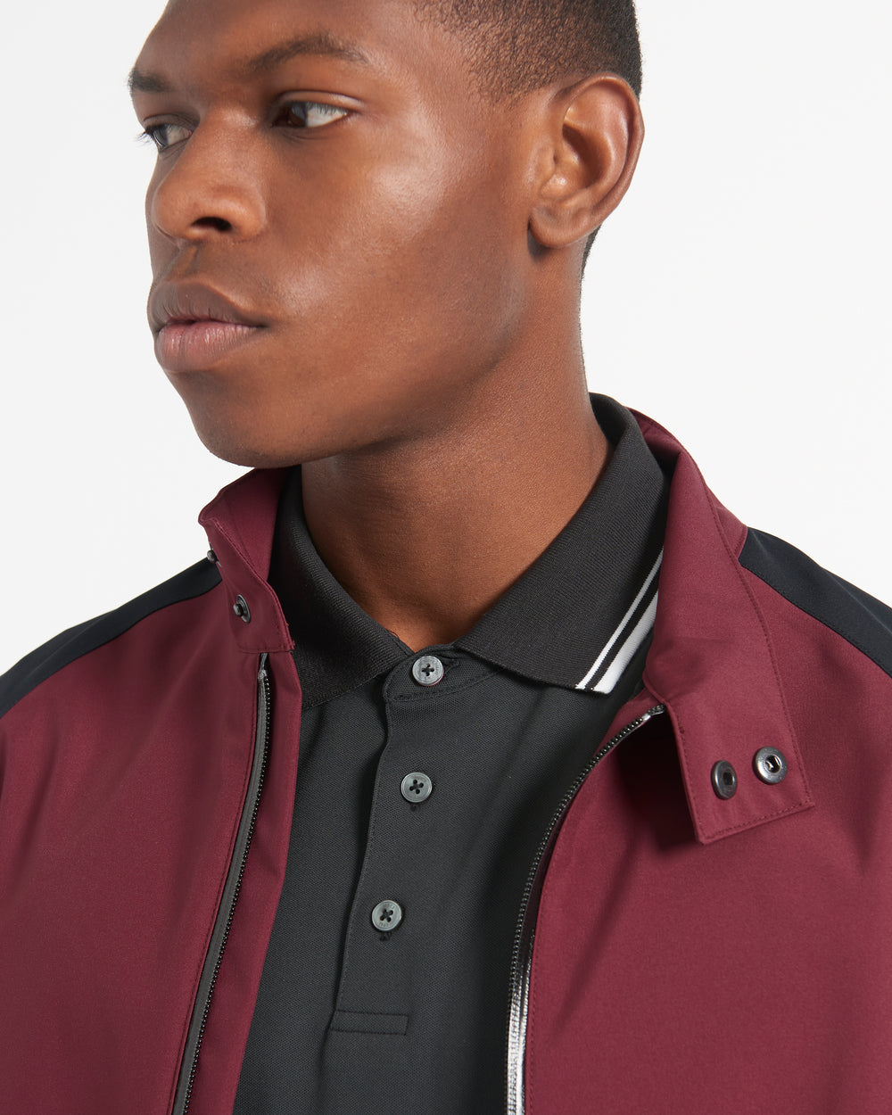 Ben Sherman Waterproof Harrington Jackets Burgundy | RUVO83450