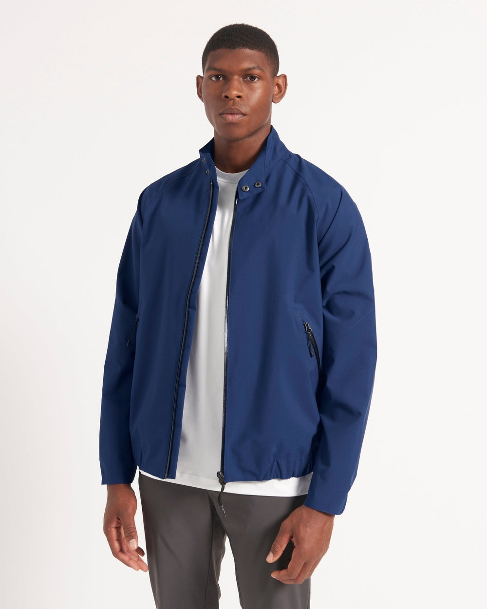 Ben Sherman Waterproof Harrington Jackets Blue | RIBQ92406