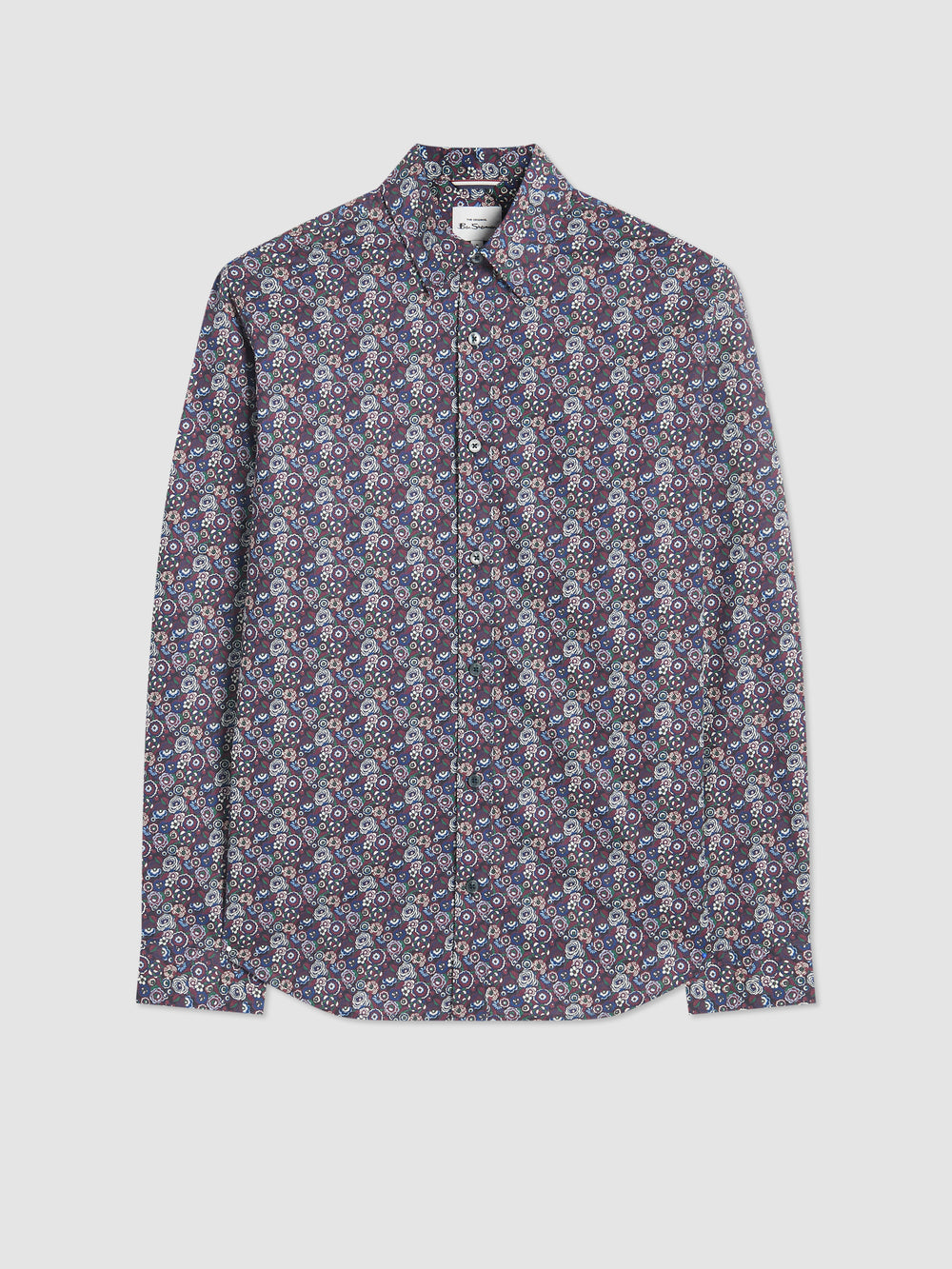 Ben Sherman Winter Floral Shirts Purple | WZJM60539